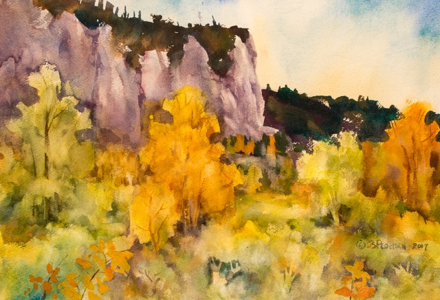 Color in Rifle Creek Canyon 15x22
