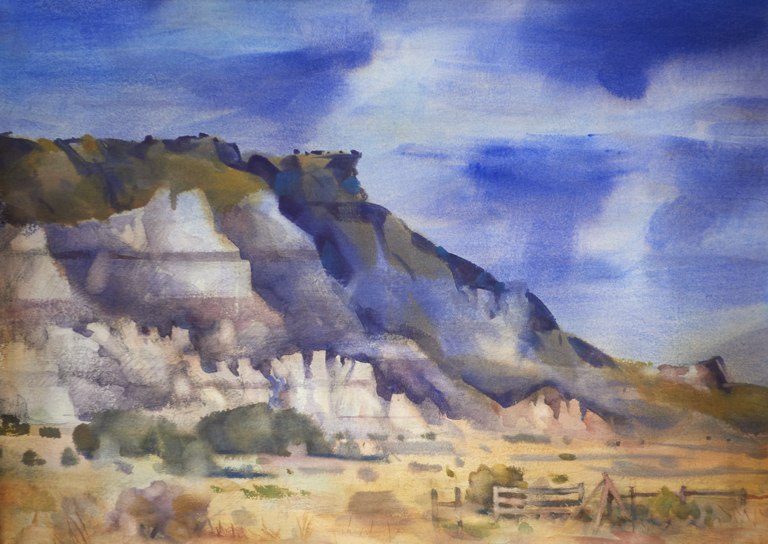 Roadside View Near Cuba (NM) 
2025   Full Sheet  22x30&rdquo;  Frame 28x36&rdquo; (or 26x34)